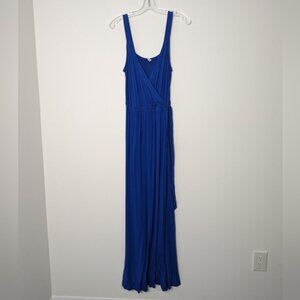 Old Navy Blue Sleeveless Maxi Dress with Cinched Waist - Size S